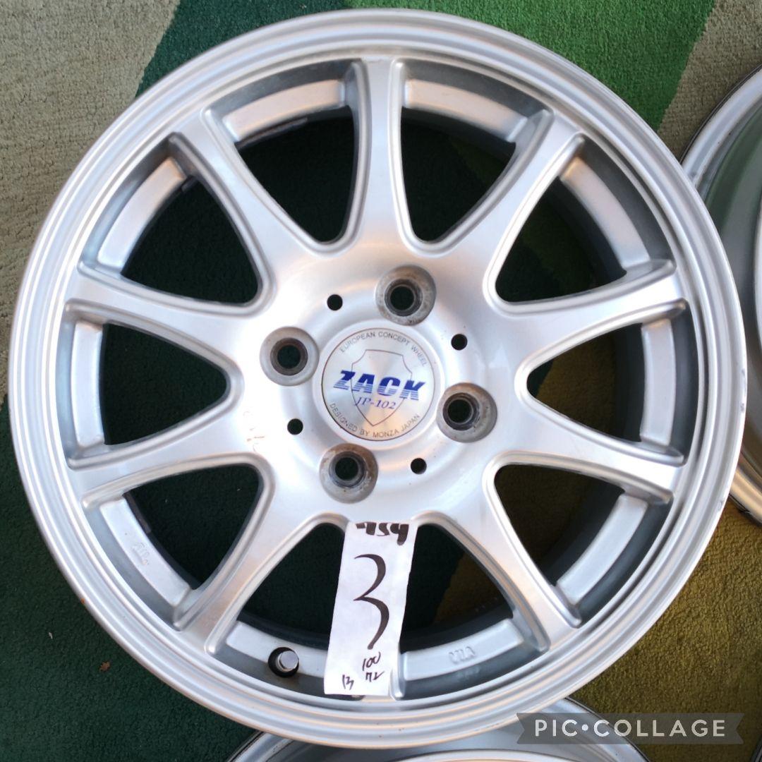 わせくださ→ ZACK 100 4H ホイール付き4本セッ N8S6g-m65117029721 jp-102 アルミ14×5.5J タイヤやホ