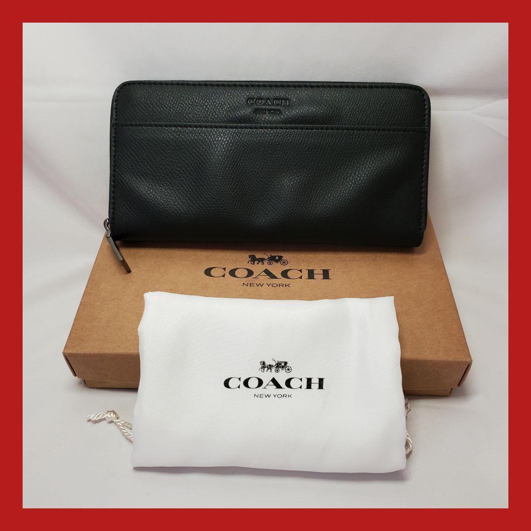 【未使用】COACH ブラック 長財布 専用袋付き