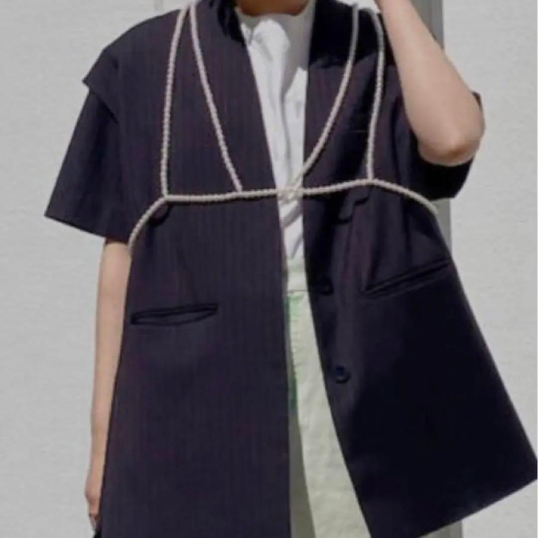 アメリTEE DOCKING LAYERED HS JACKET 黒