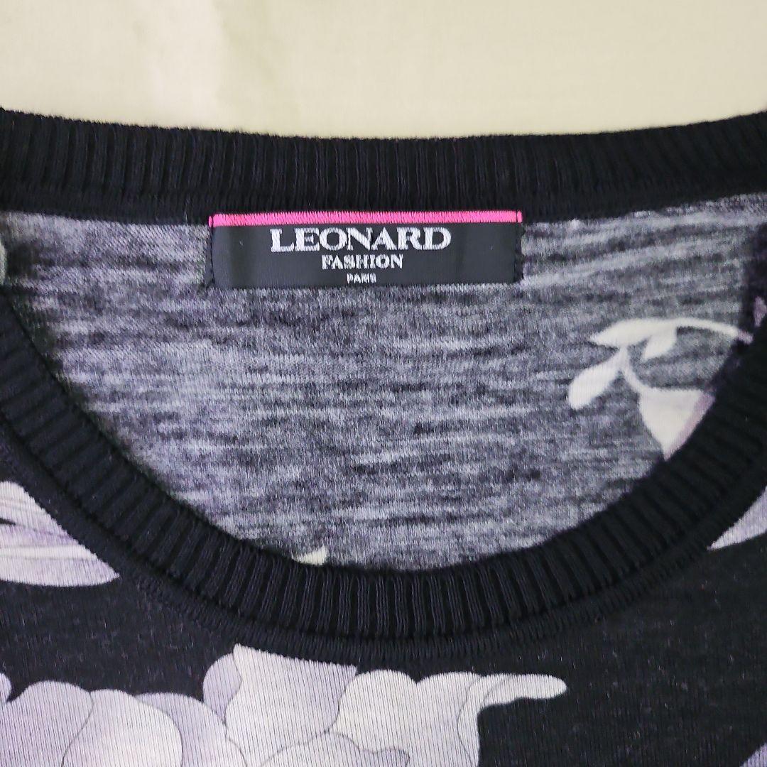 LEONARD - LEONARD SPORT レオナール Tシャツ 半袖 花柄プリント