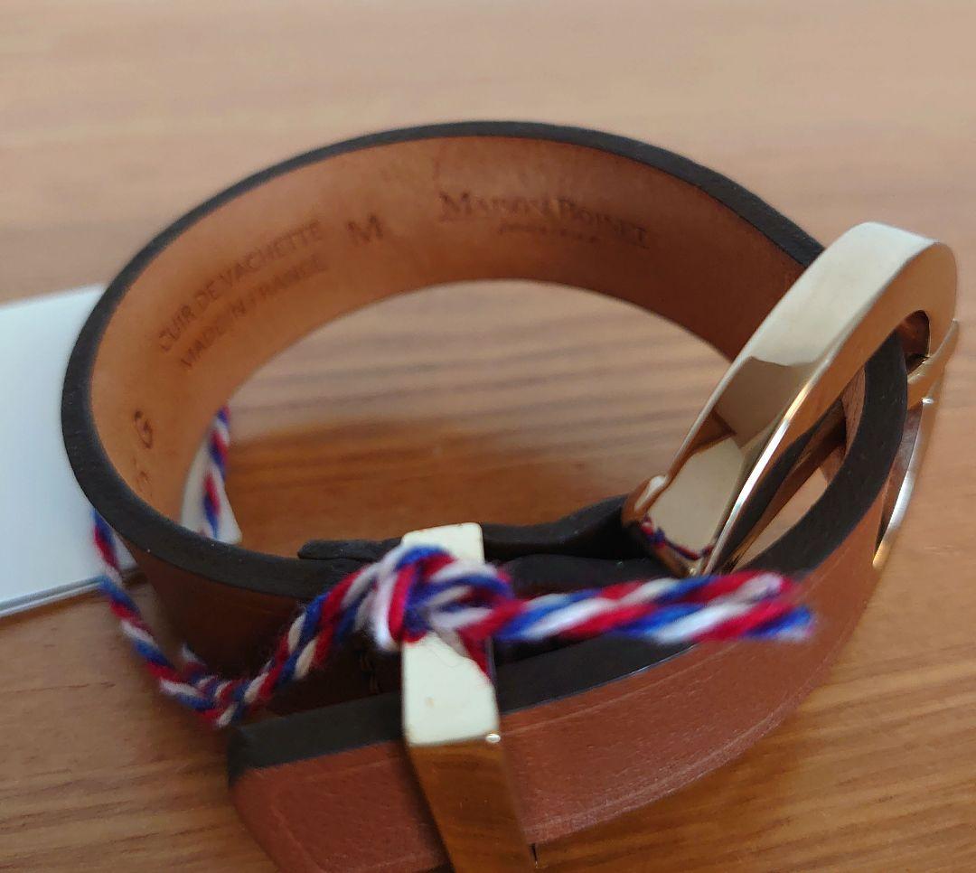 新品 ユナイテッドアローズ MAISON BOINET バングル M ブラウン