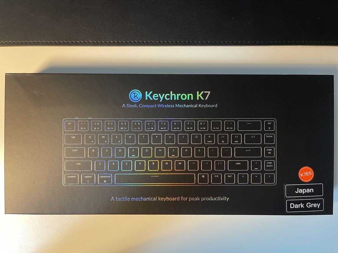 keychron K7[optical RGB, Mint]＋純正キーキャップ