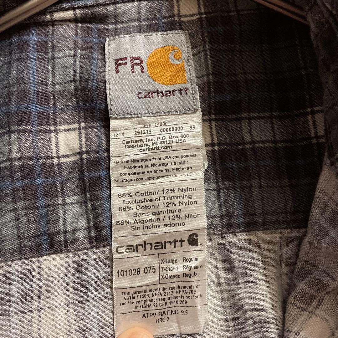 正規品2022 carhartt チェックシャツ ビッグシルエット ヴィンテージ カーハート gQZTC-m65127165387 得価低価