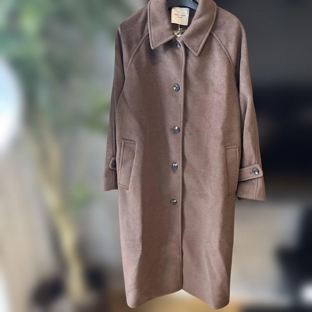 FREAK'S STORE ビーバー ステンカラーコート新品タグ付★i122