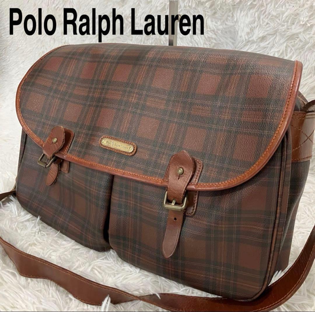 【大人気】【希少】【ヴィンテージ】ポロラルフローレンメッセンジャーバッグ本革