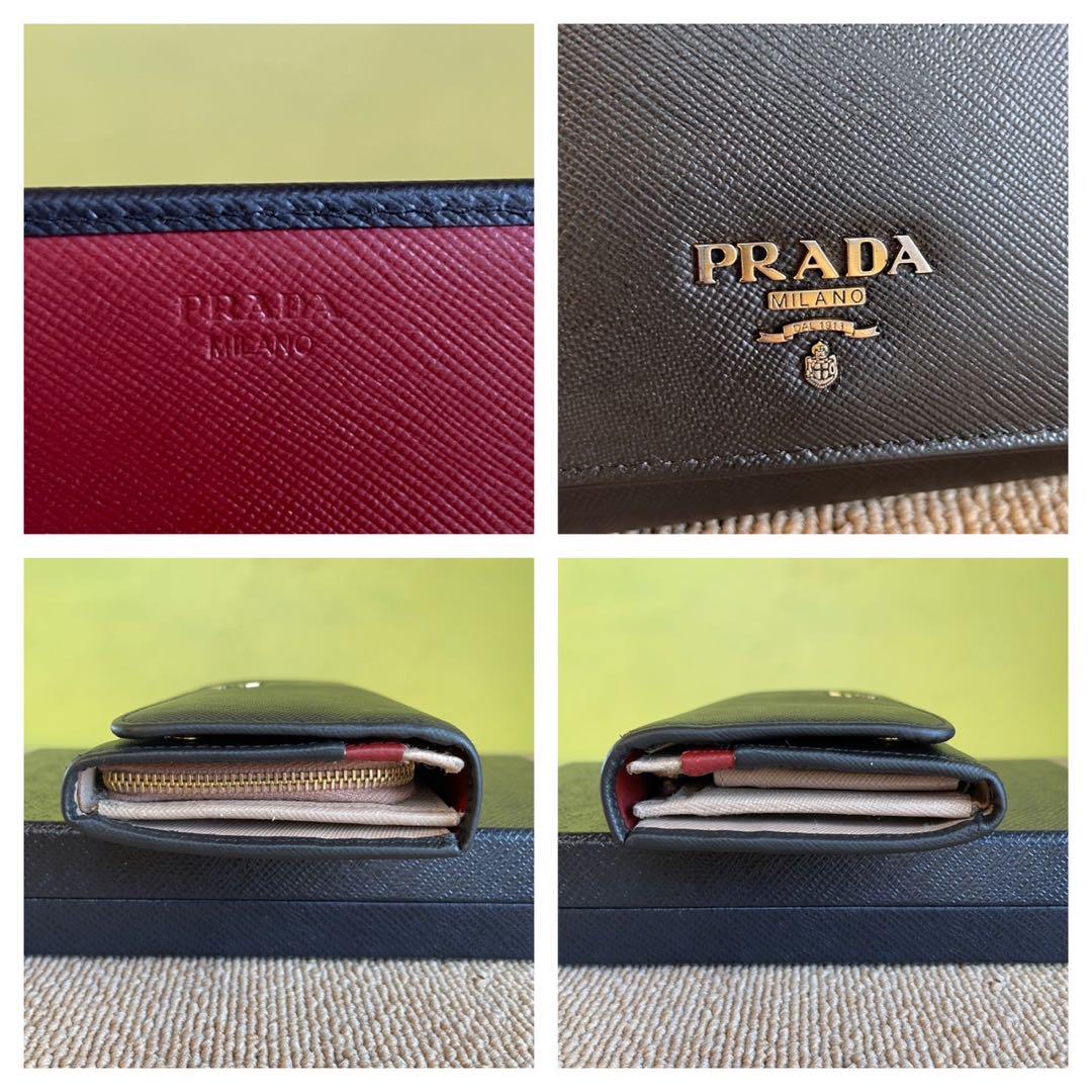 定番の中古商品 正規品❤️極美品⭐️レア⭐️プラダ長財布 PRADA 男女 ロング 小物