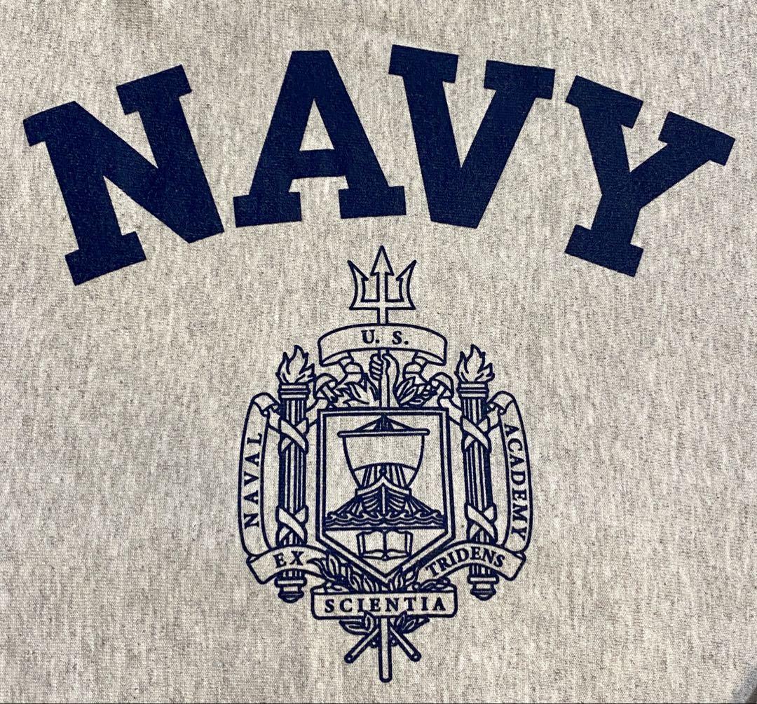 【状態良】Champion NAVY スウェット M シルバーグレー