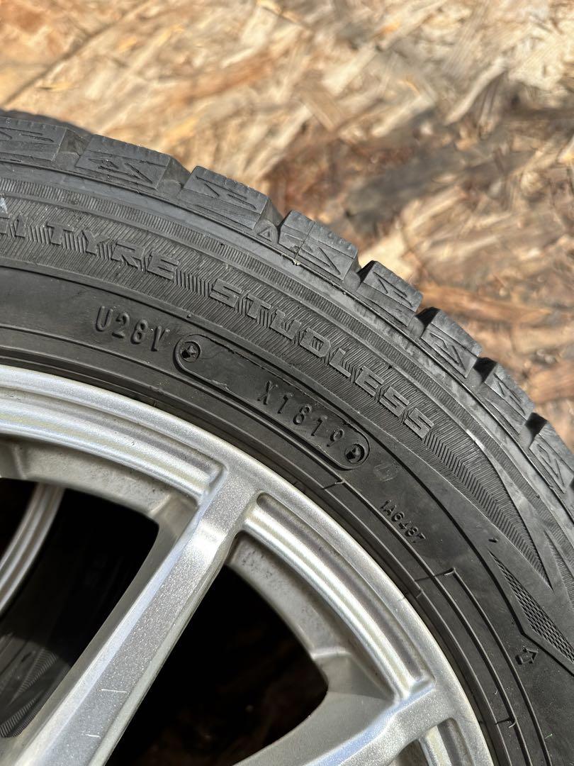 タントスペーシア等軽自動車全般にダンロップバリ溝スタッドレス14インチ4本