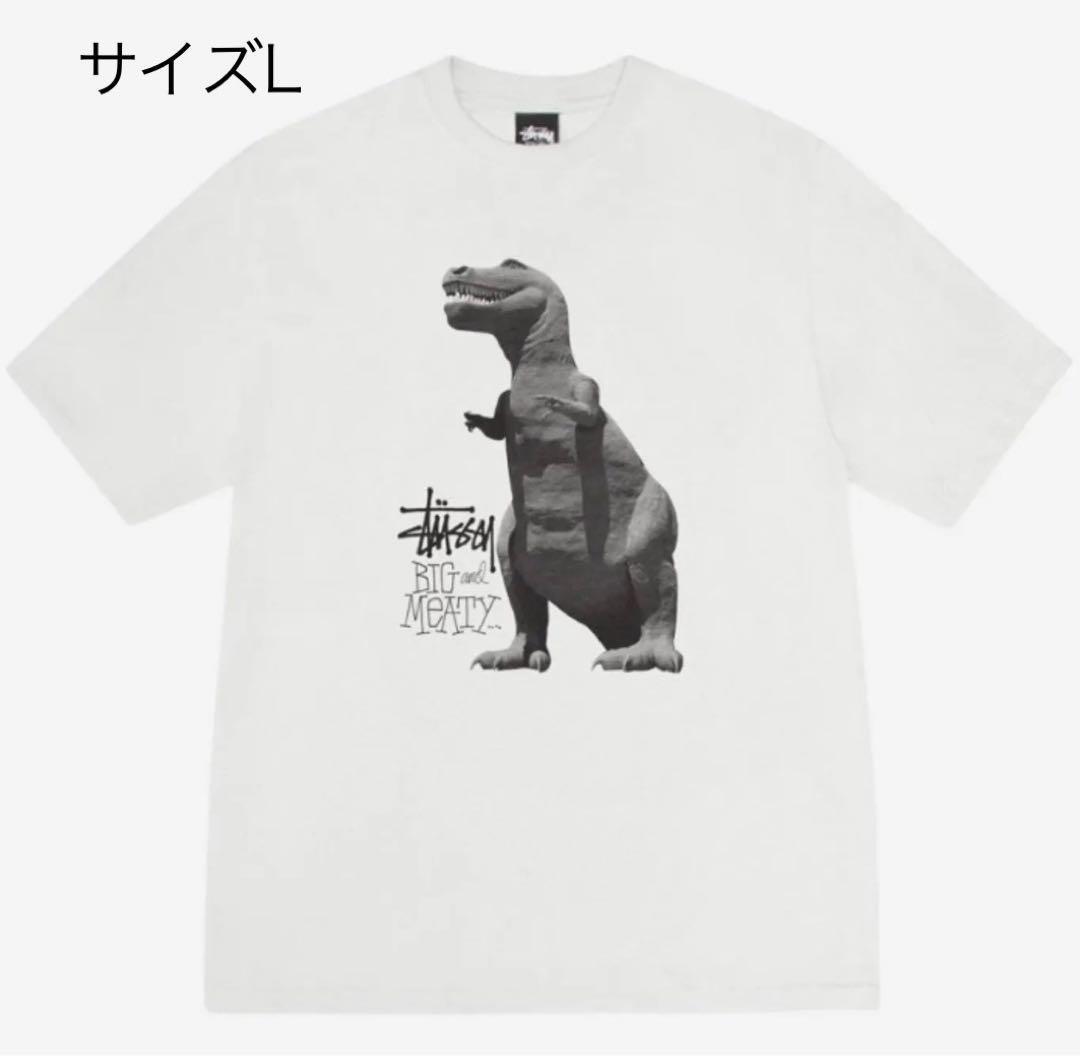 stussy 恐竜 Tシャツ 80～90s OLD STUSSY/BIG and MEATY Tee/USA製/黒タグ/S/dinosaur