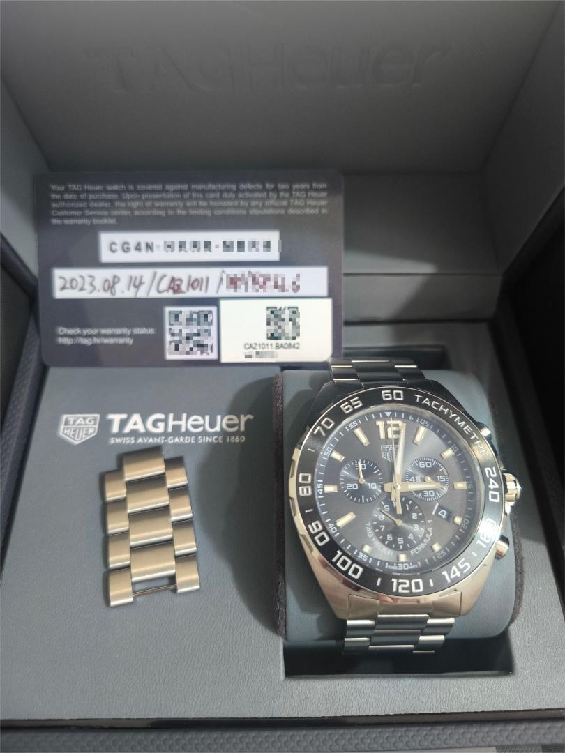 美品 TAG HEUER CAZ1011 フォーミュラ1 クロノグラフ デイト