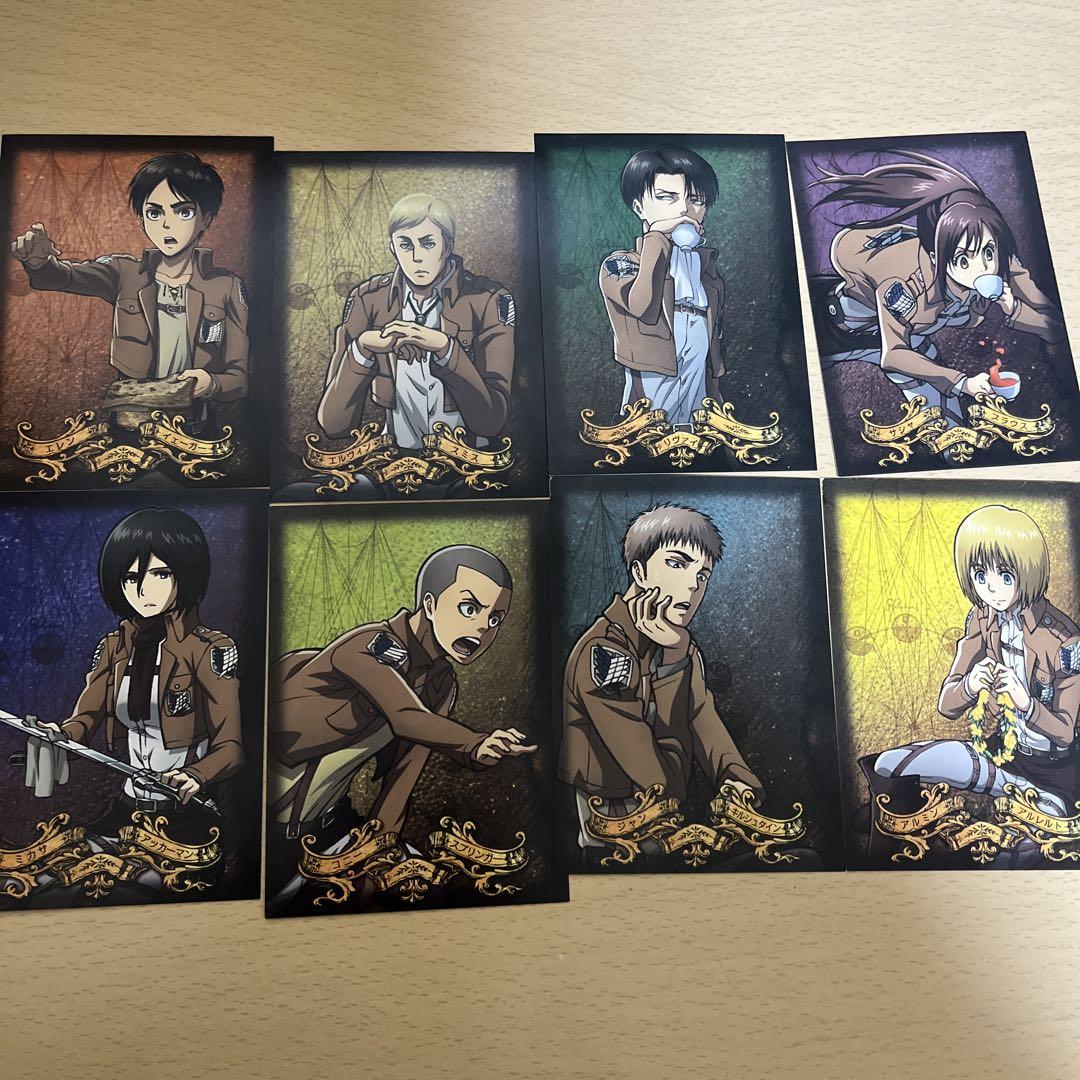 進撃の巨人 声くじCDセット 全8種　トレカ付き