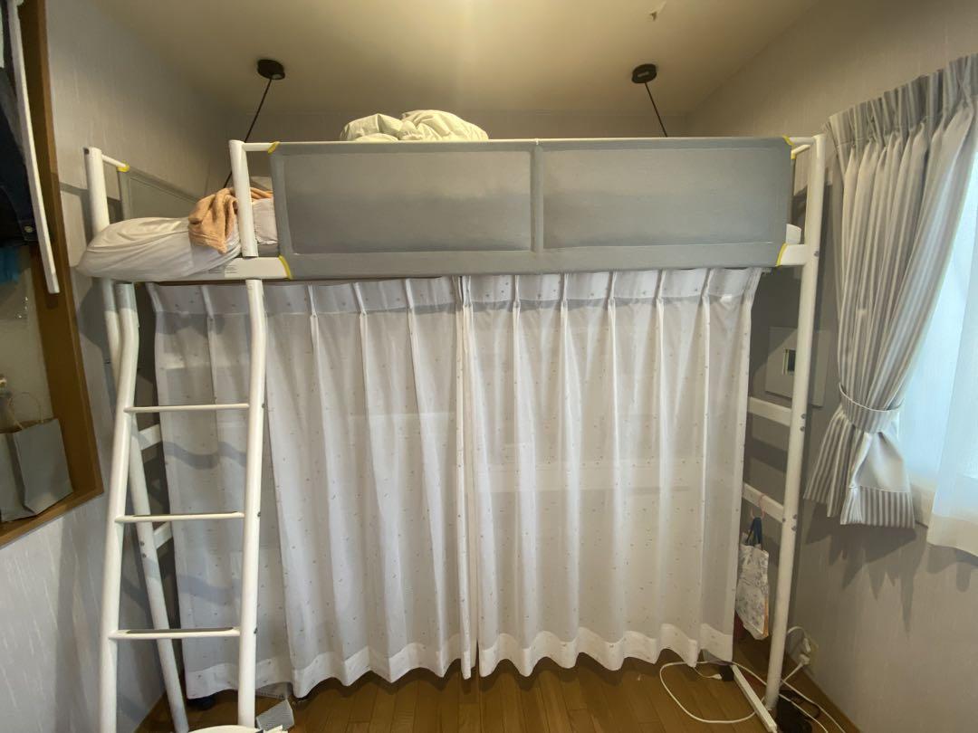 【引き取り限定】IKEA VITVAL ロフトベッド 90x200 cm