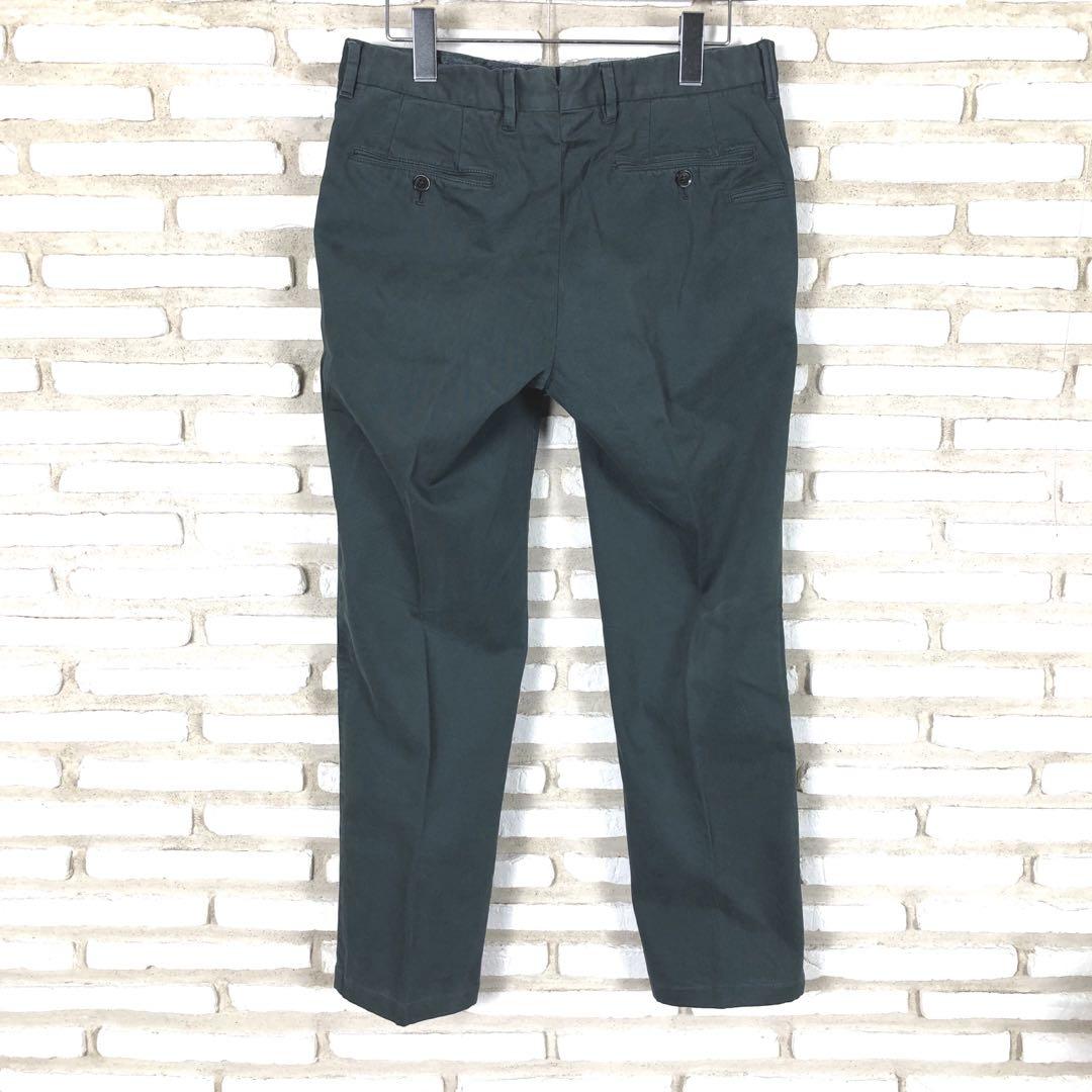 最高品質の パンツ PT01 綿ストレッチ 46 スリムフィット Edgard グリーン パンツ