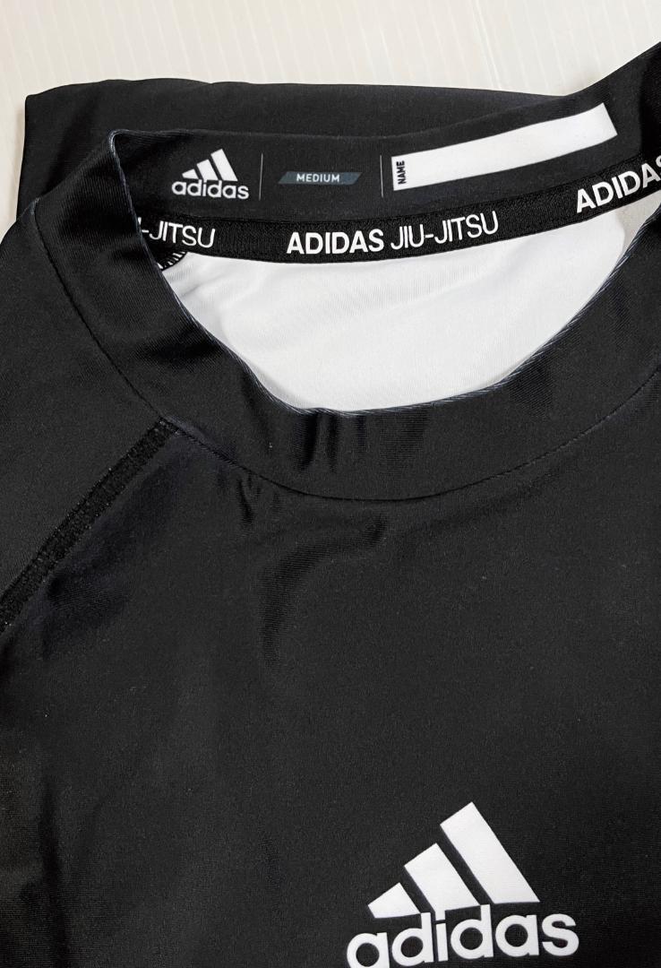M 黒 adidas ラッシュガード アディダス 柔術 ロングスリーブ