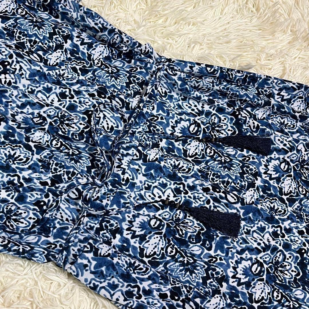 【後払い手数料無料】 ローレンラルフローレン ロングワンピース ラップ ベルト 花柄 ワンピース