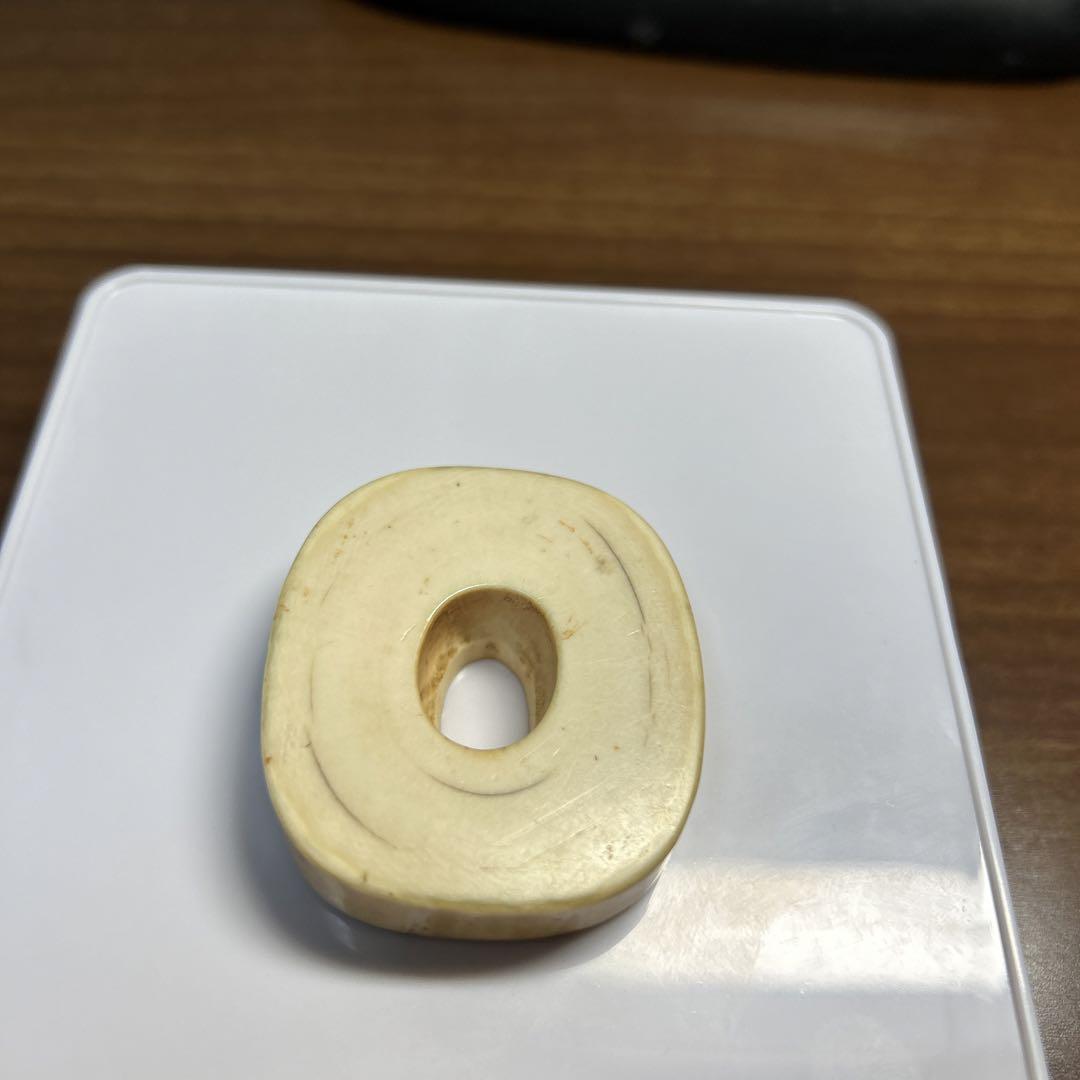 天然素材 角 根付 時代物 35ｇ