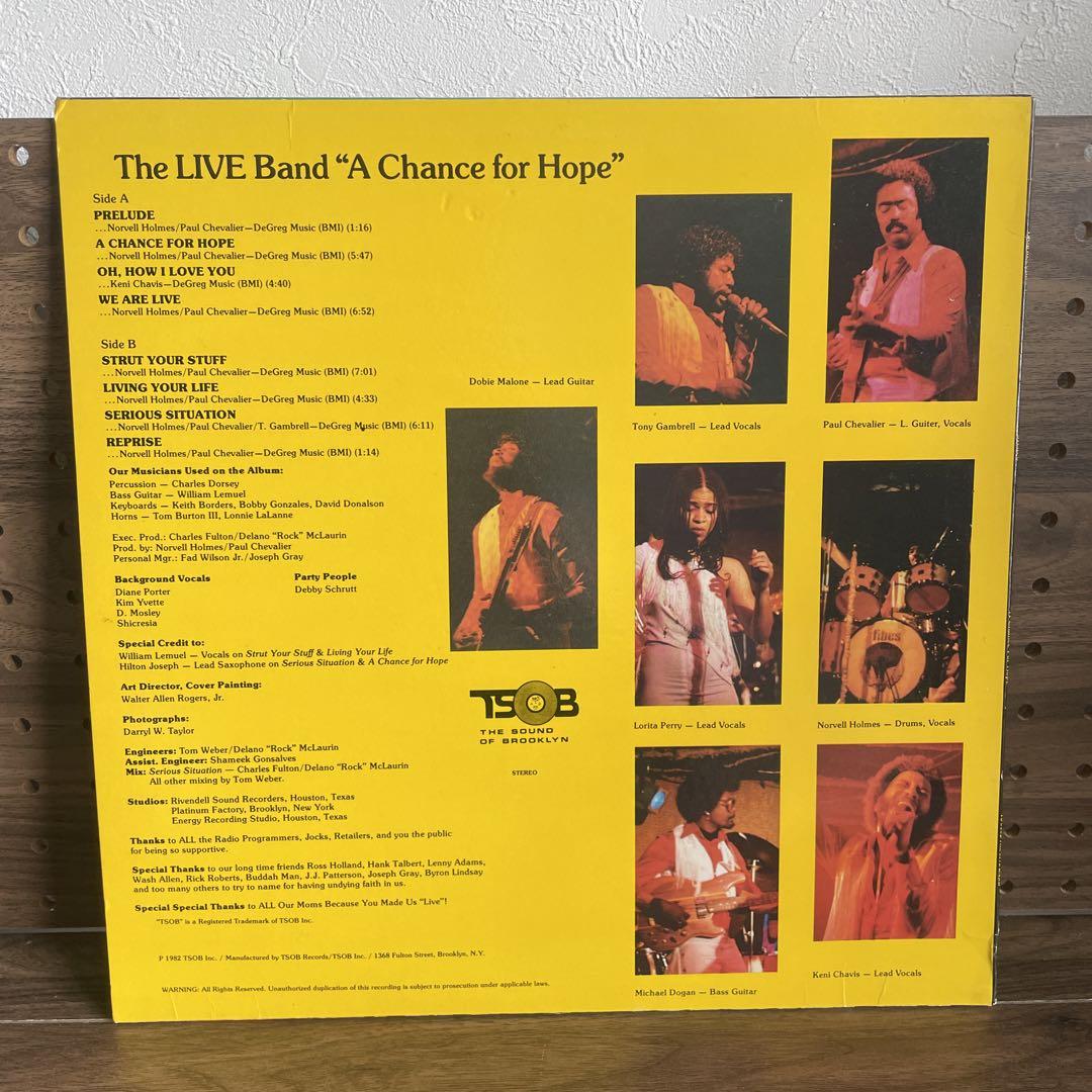 The LIVE Band “A Chance for Hope “ LP