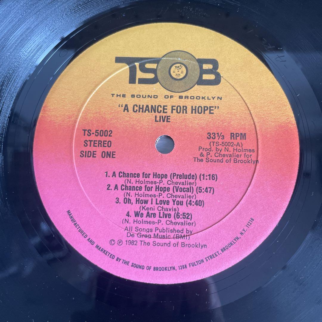 The LIVE Band “A Chance for Hope “ LP