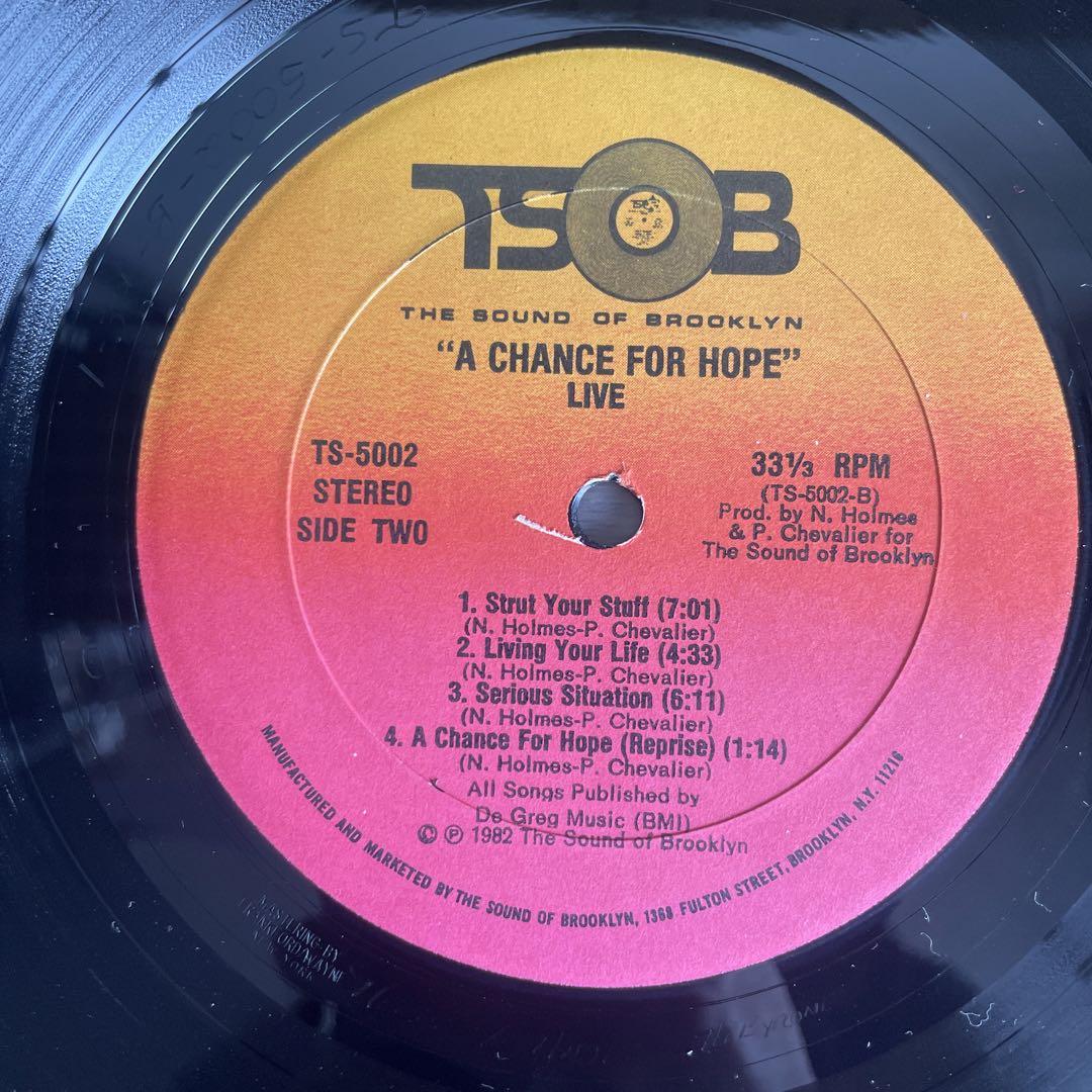 The LIVE Band “A Chance for Hope “ LP