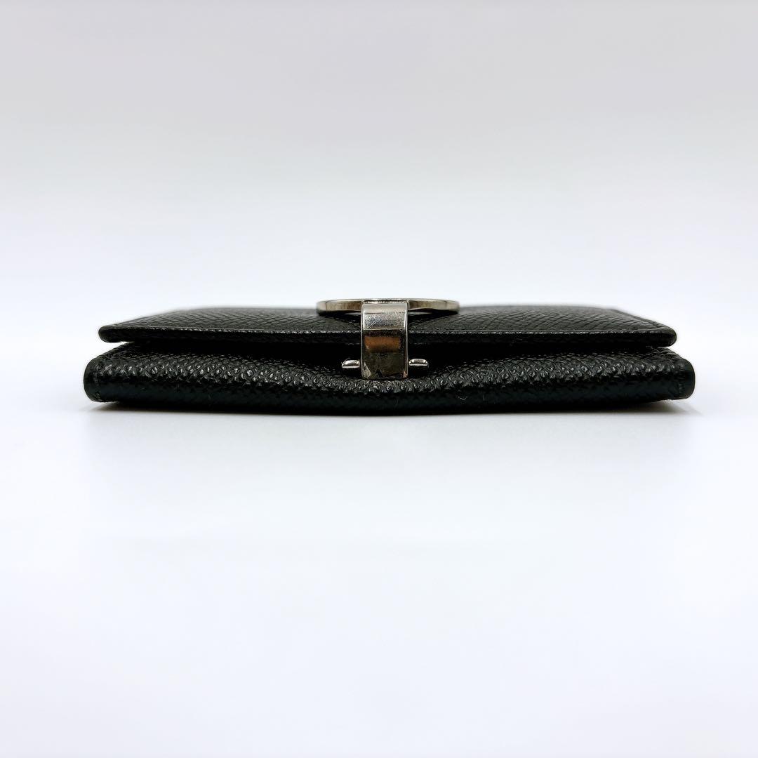 美品 ＊ BVLGARI ブルガリ ロゴクリップ レザー コインケース ブラック