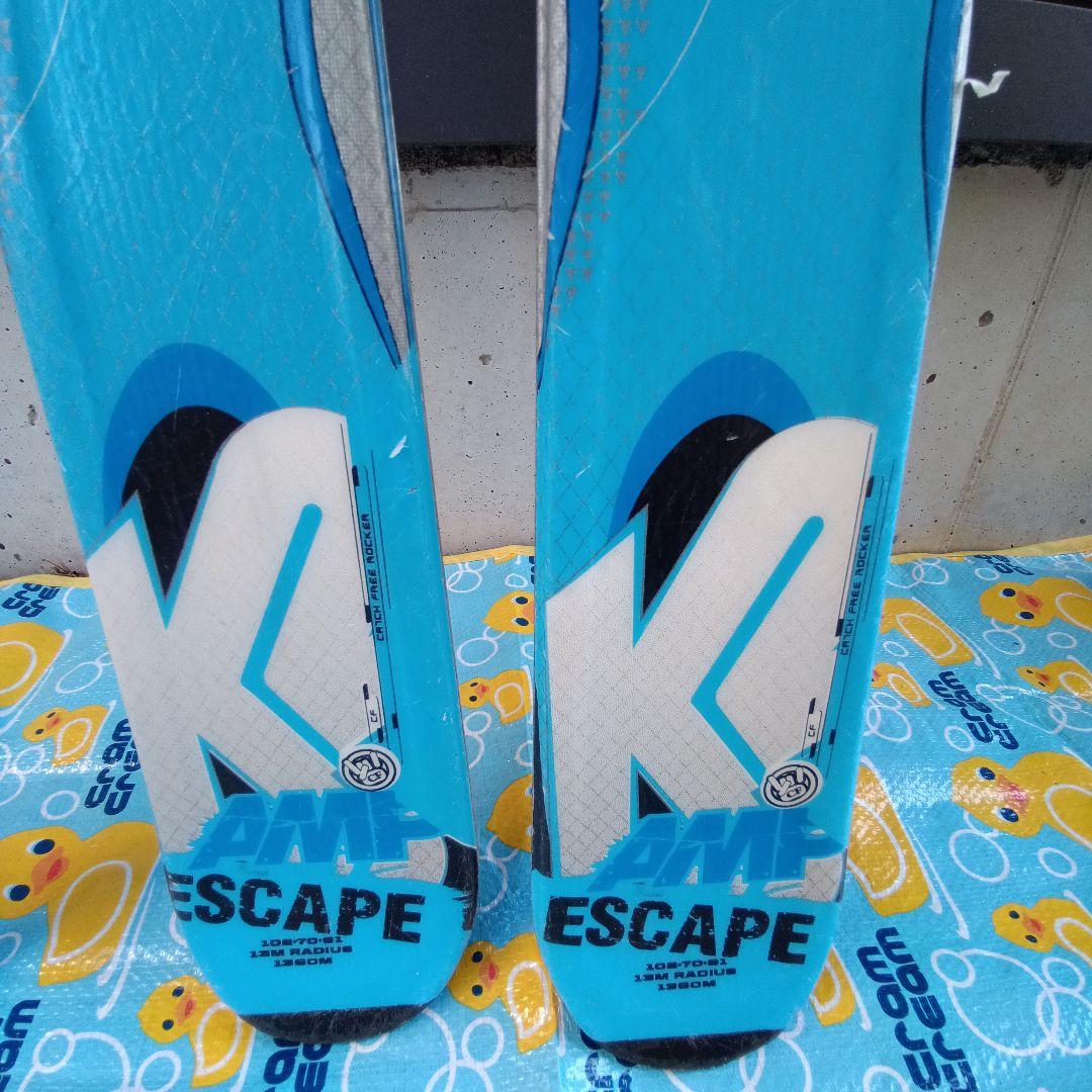 K2 Jr 136cm 板.ブーツ.ストックセット ウィンタースポーツ