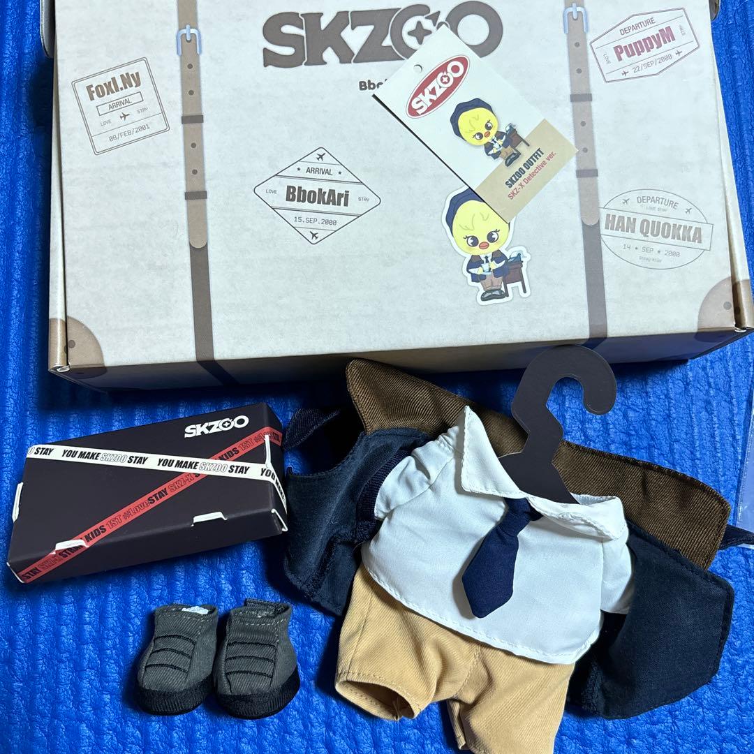 BbokAri straykids フィリックス 探偵服 パジャマ ぬいぐるみ SKZOO OUTFIT 服 洋服 MANIAC ポガリ フィリックス 未開封