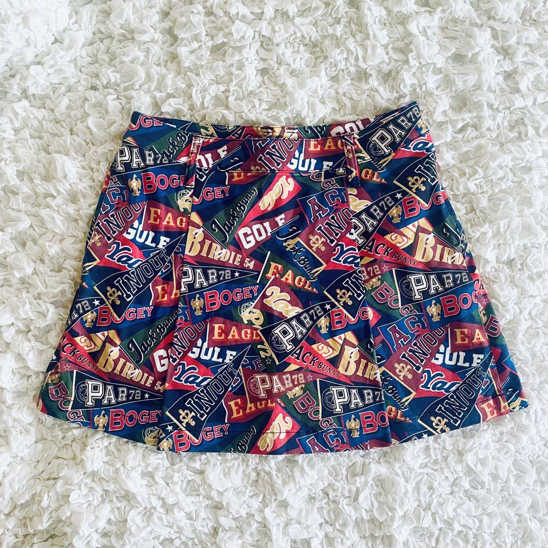 JACK BUNNY ジャックバニー インナー付 ストレッチスカート 総柄