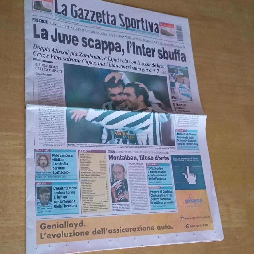 La Gazzetta Sportiva 2003年10月19日版