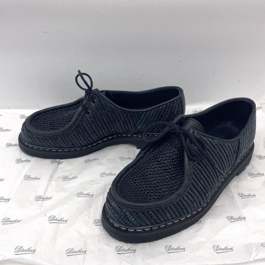 【美品】paraboot MICHAEL パラブーツ ミカエル 41 ラフィア