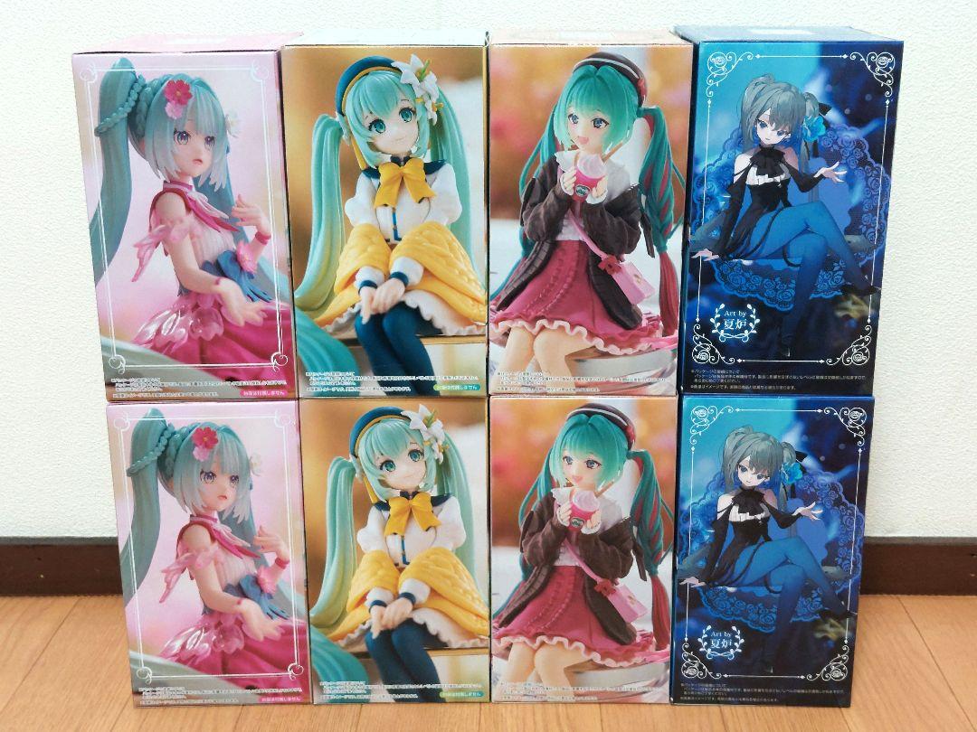 初音ミク ぬーどるストッパー フィギュア 4種 8個セット