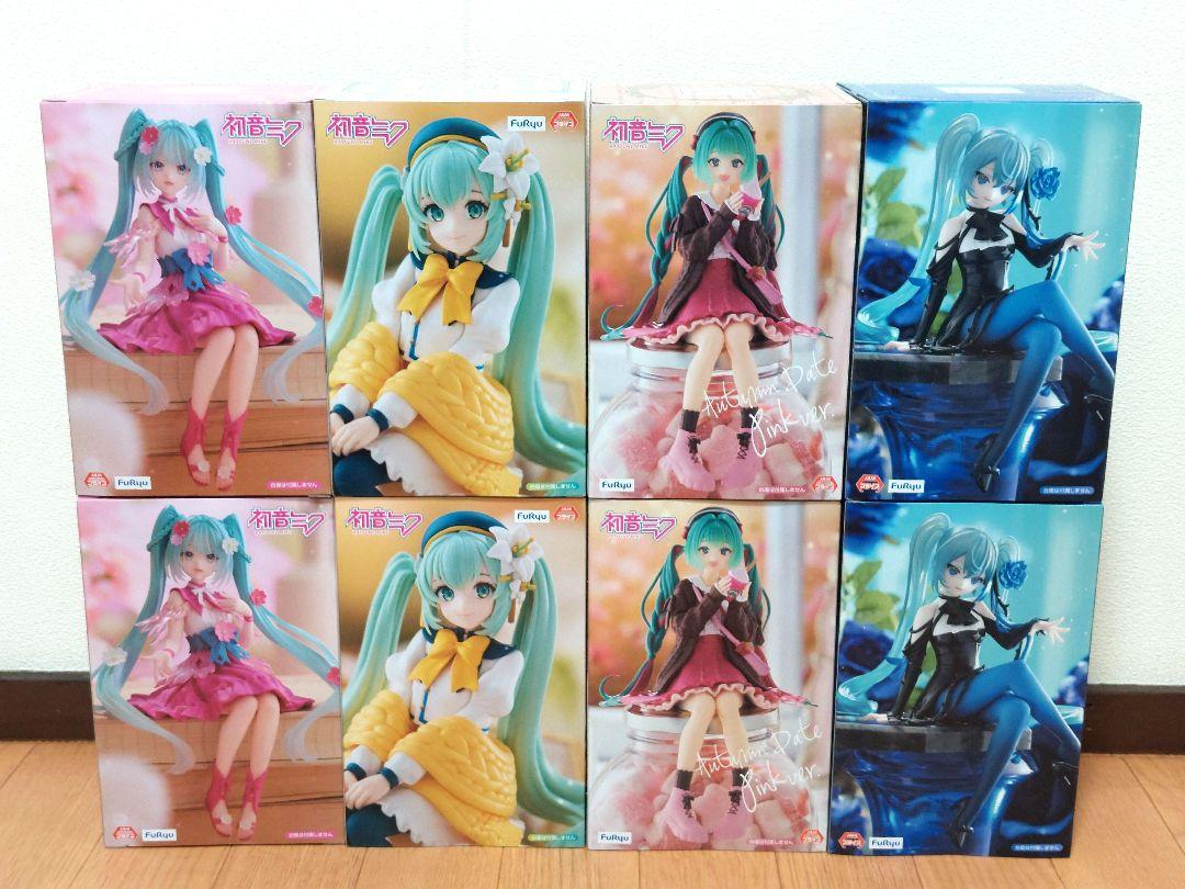 初音ミク ぬーどるストッパー フィギュア 4種 8個セット