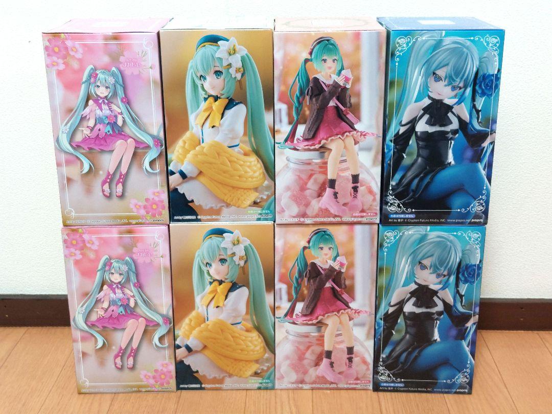初音ミク ぬーどるストッパー フィギュア 4種 8個セット