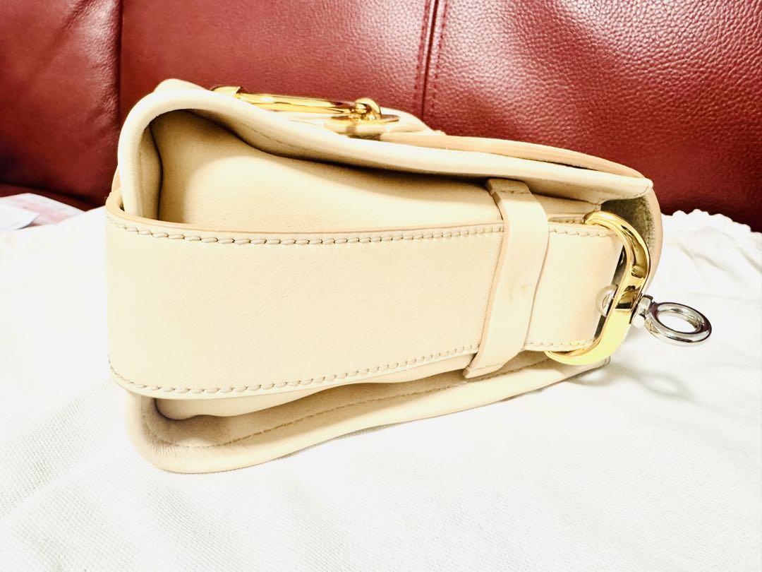 Chloé ピンクベージュ レザー ショルダーバッグ