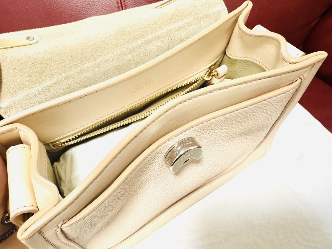 Chloé ピンクベージュ レザー ショルダーバッグ