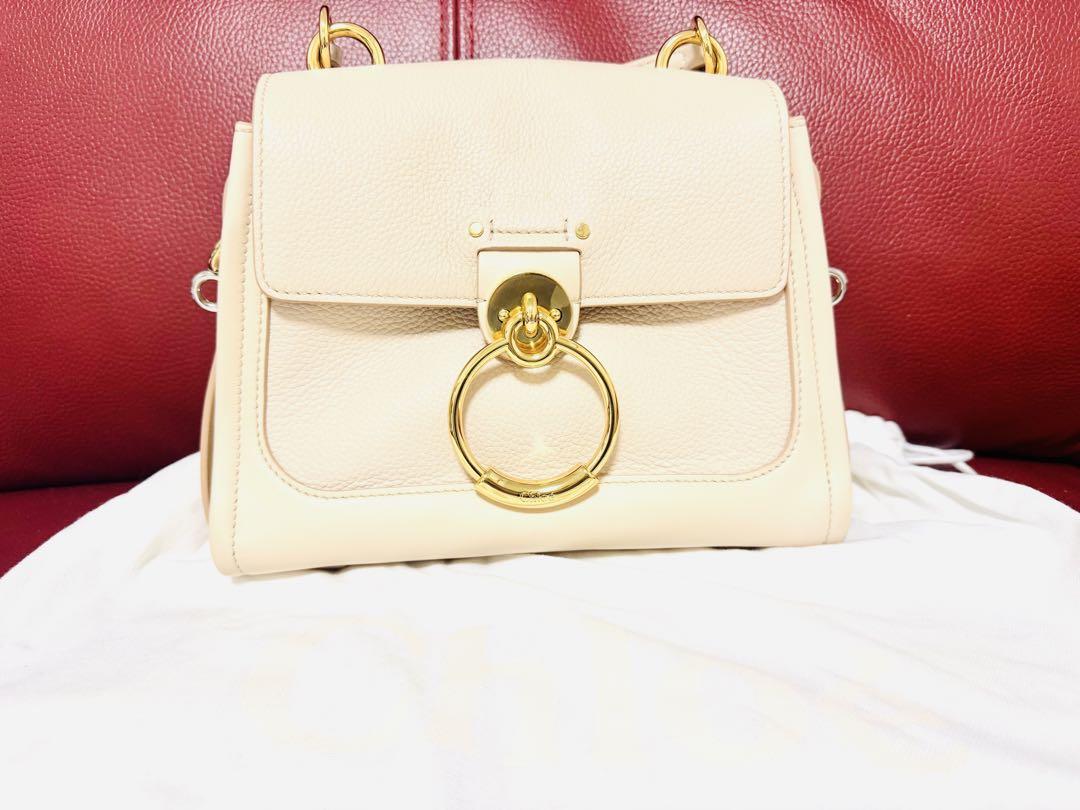 Chloé ピンクベージュ レザー ショルダーバッグ