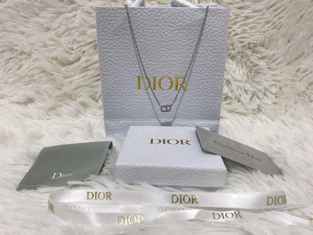Dior ディオール　CDロゴネックレス　シルバー