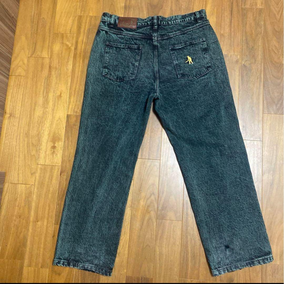 パスポートグリーンデニム34