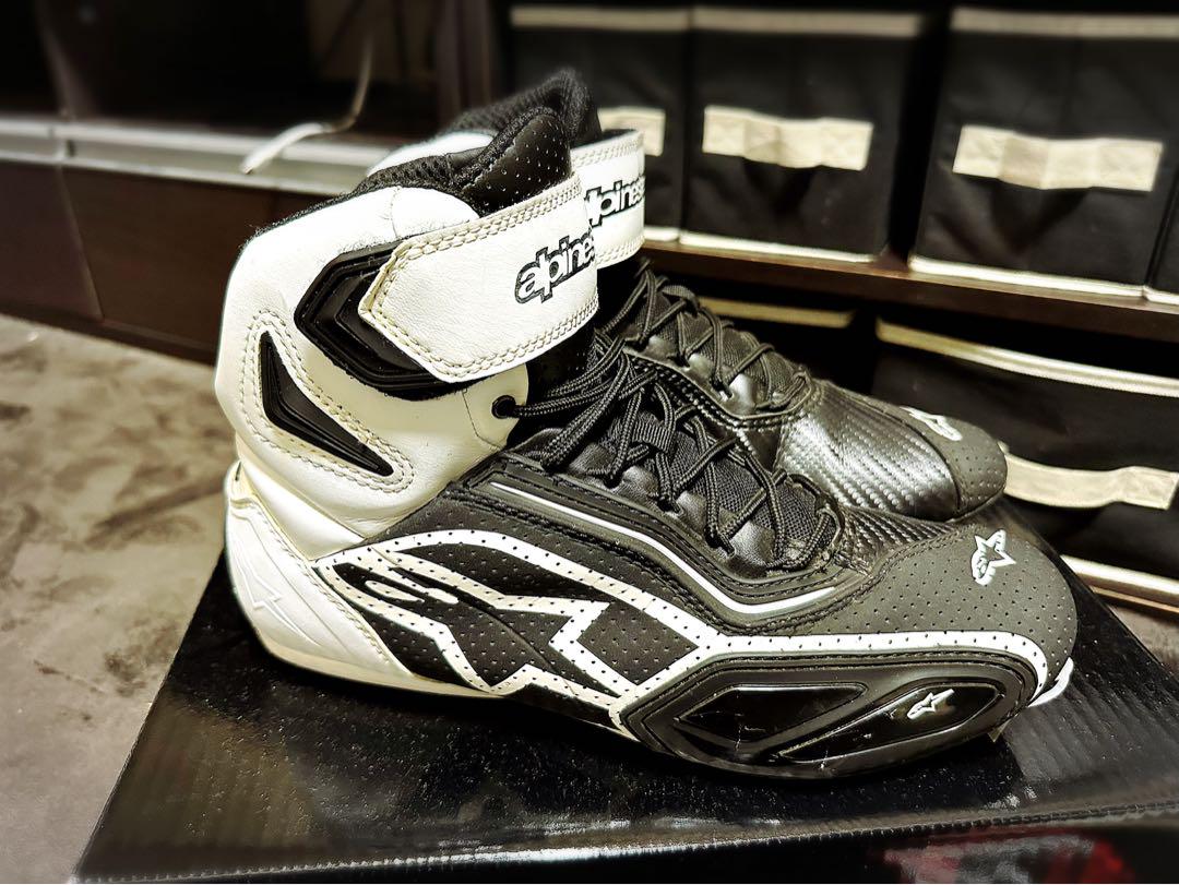 Alpinestars レーシングブーツ 黒/白 FASTER 2 ブーツ9.5