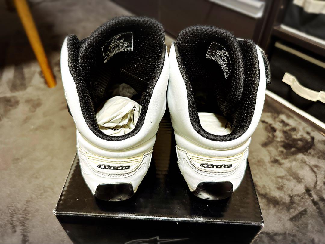 Alpinestars レーシングブーツ 黒/白 FASTER 2 ブーツ9.5
