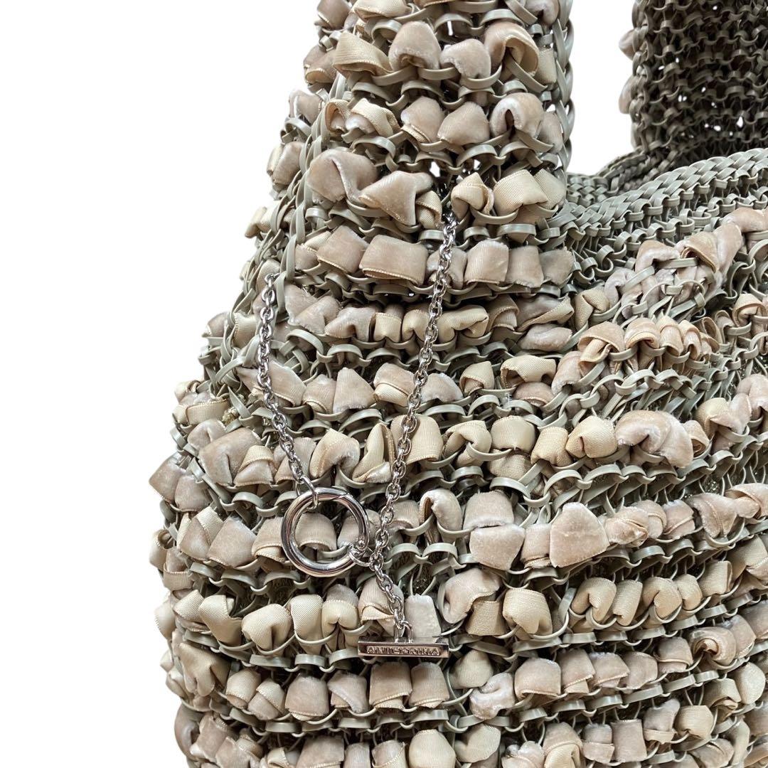 【美品】ANTEPRIMA アンテプリマ　ハンドバッグ　ワイヤーバッグ　ベロア