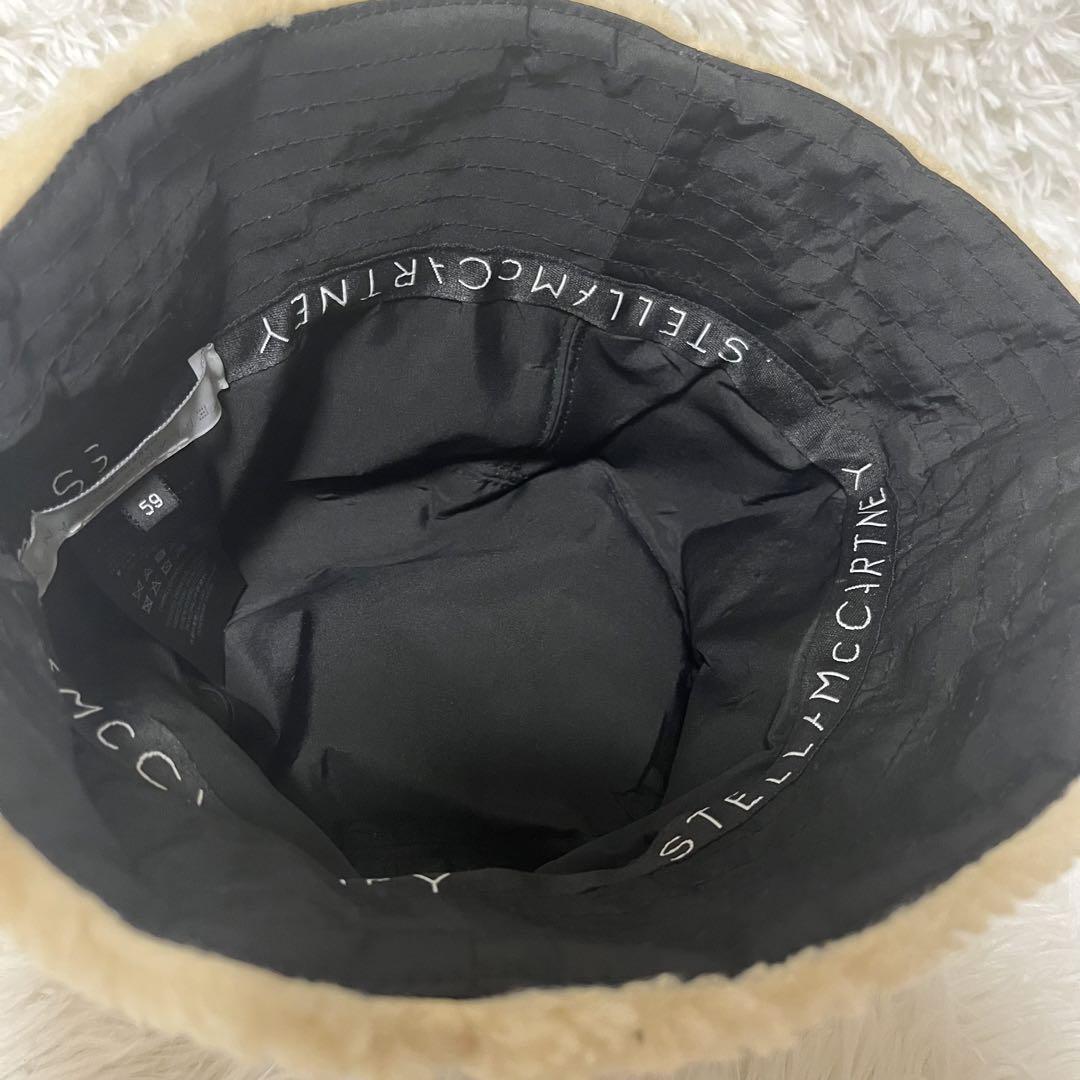 【極美品】ステラマッカートニー　ハット　帽子　リバーシブル　黒　黄色 極美品ステラマッカートニーハット帽子