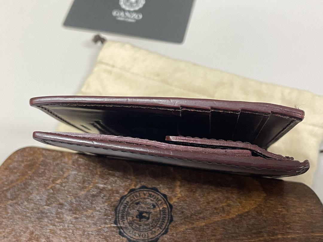 ＜GANZO＞シェルコードバン 二つ折り財布
