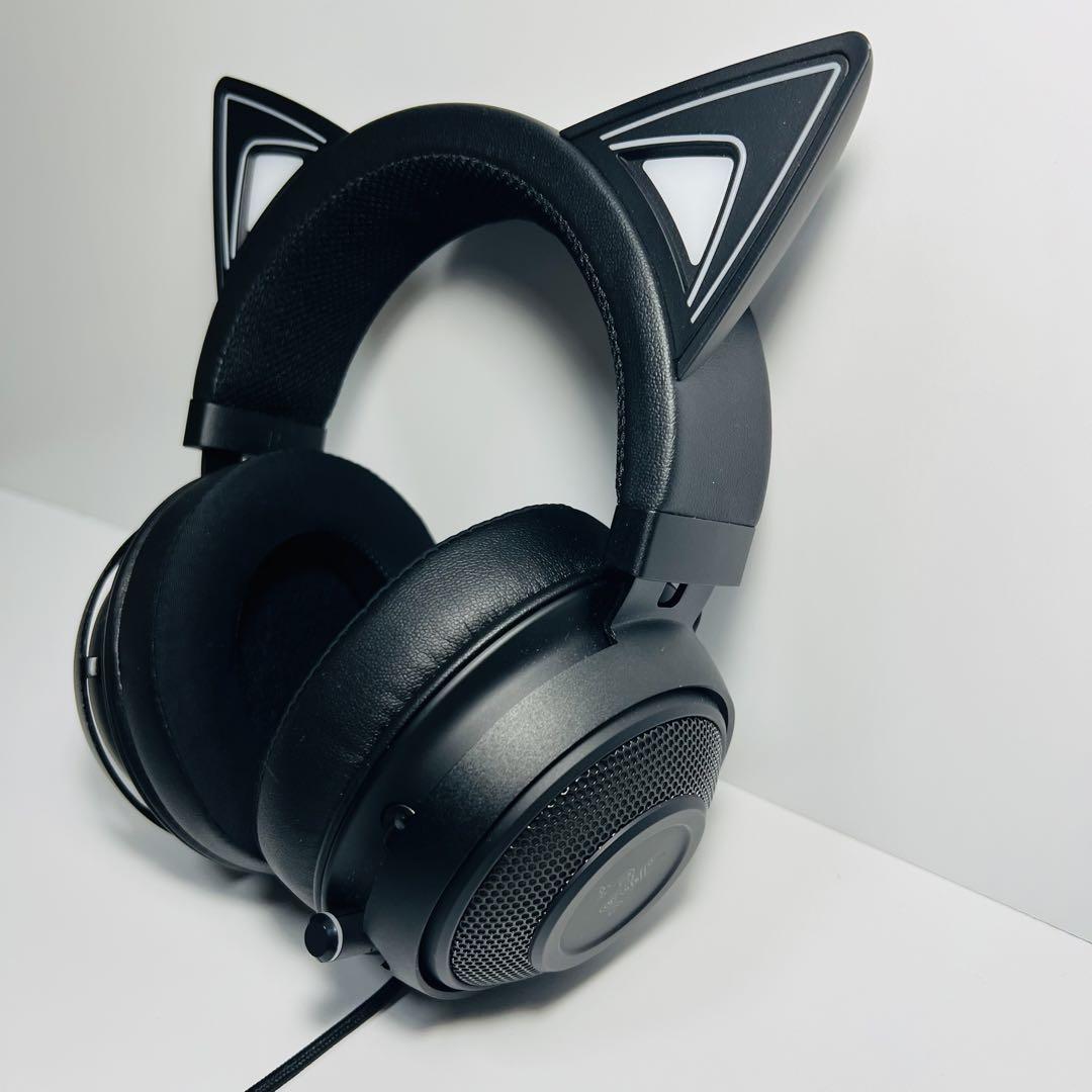 Razer Kraken Kitty Black ゲーミングヘッド