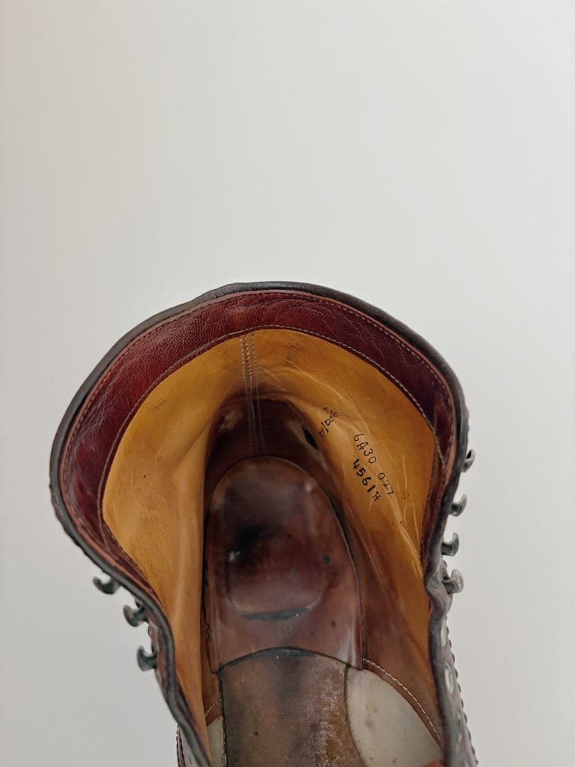 オールデン　コードバン　レースアップシューズ　モディファイドラスト