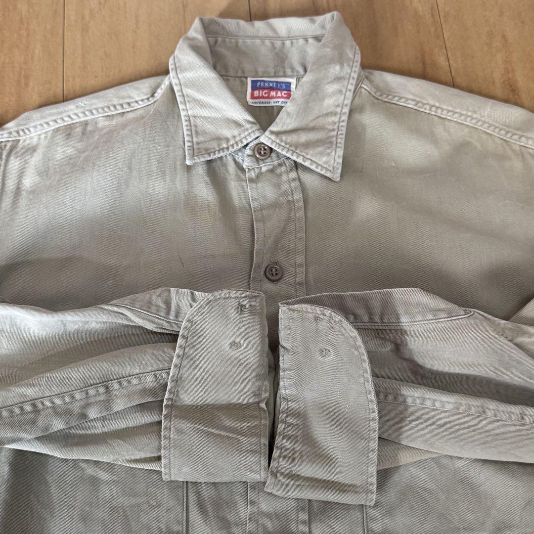 Vintage 50s Big Mac Penneys Vat Dyed Sanforized Work Shirt