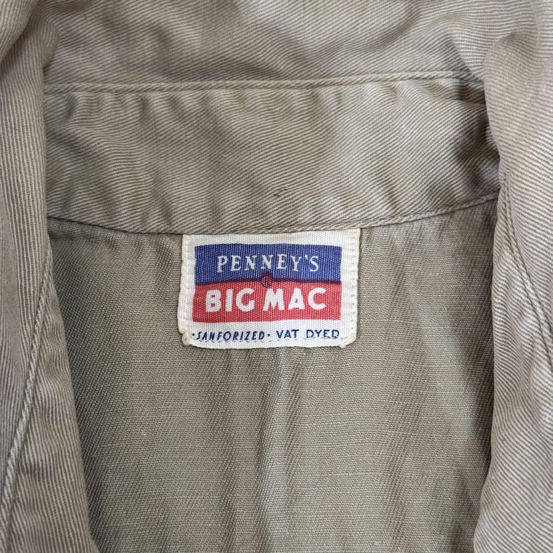 BIG MAC 50s 60s USA製 VAT DYED ワークシャツ - メルカリ