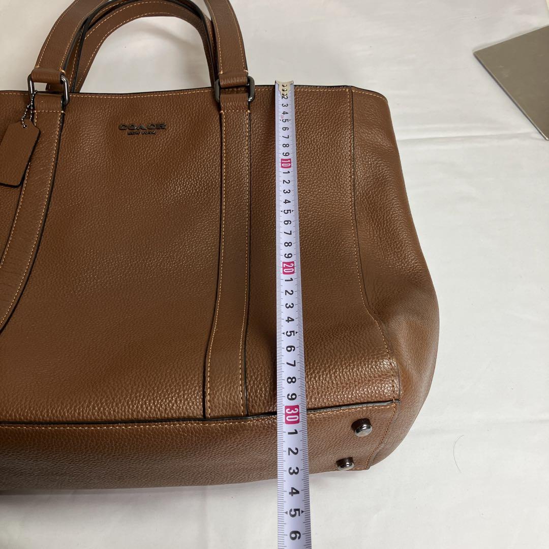 【NR】　COACH ブラウンレザートートバッグ