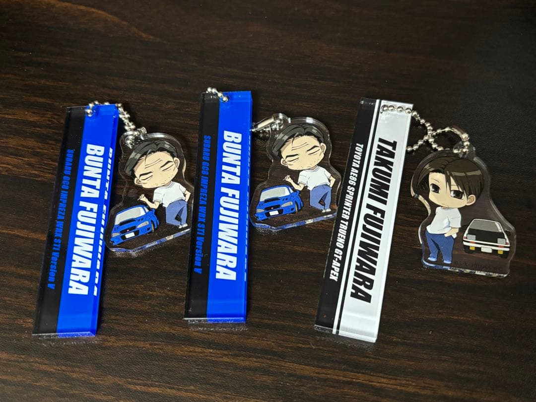 頭文字D トレーディングロッカーキーホルダー 藤原拓海 藤原文太