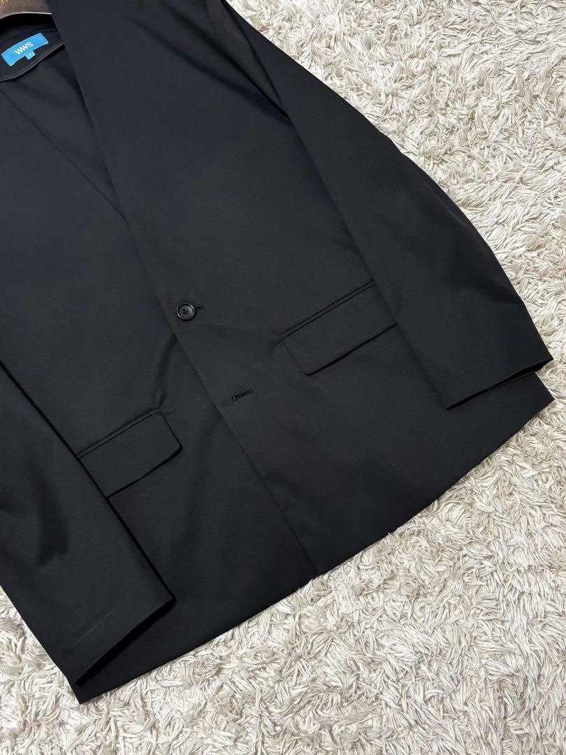 【50着限定品】WWS ワークウェアスーツ ノーカラージャケット ブラック M
