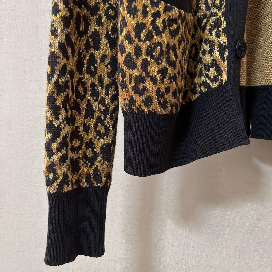 THE CRIME Leopard cardigan クライミー　カーディガン